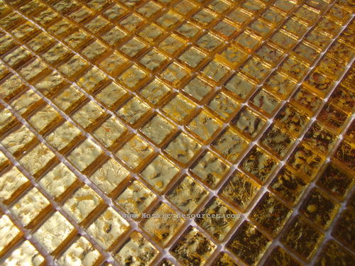 Crysta Glass Mosaic - Golden Foil Mosaic