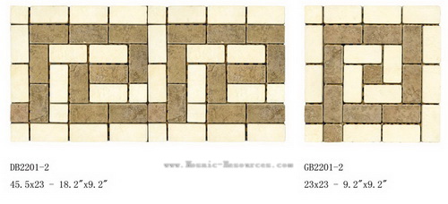 Rustic Tile Mosaic - Border Liner Mosaic